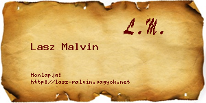 Lasz Malvin névjegykártya